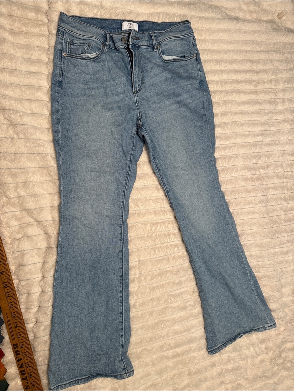 LOFT Light Blue Flare Jeans